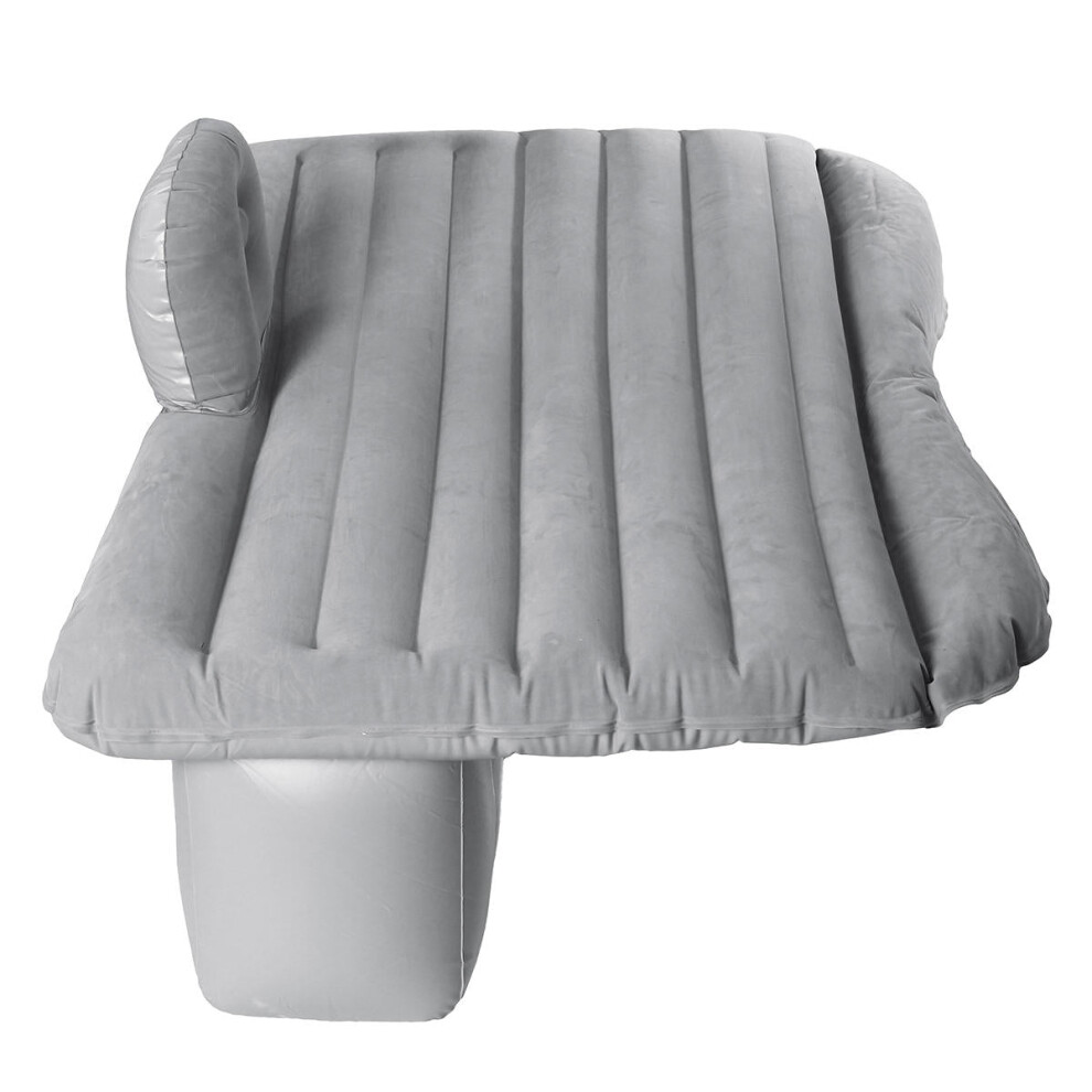 (Gray) 136x84x44cm Inflatable Air Mattresses Camping Travel Car Back Seat Rear Seat Rest Cushion Sleeping Pad With Pump