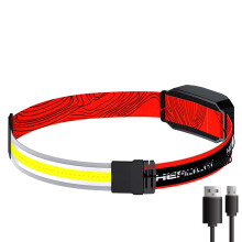 (1pc, Type A) Trend Cob Headlights Outdoor Household Portable LED Headlight with Built-in 1200mah Battery USB Rechargeable Head Lamp