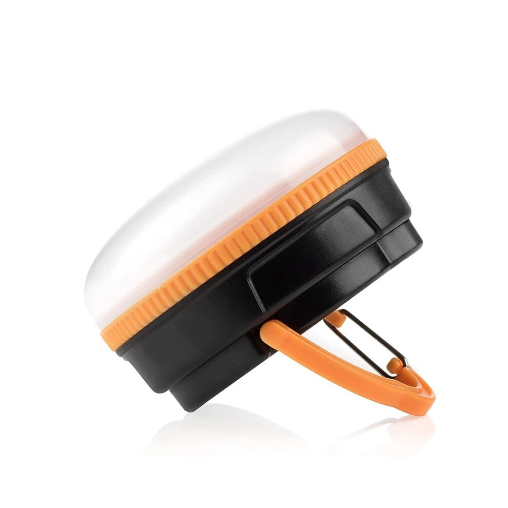 (Orange) LED Restractable Lantern Portable Camping Light Outdoor Tent LightHook For Backpacking Hiking Home Emergency Lamp