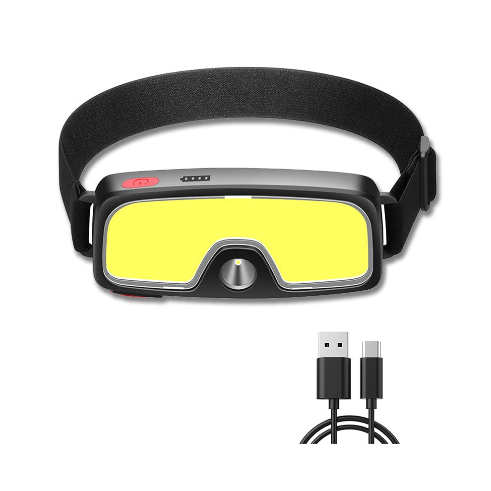 Photos - Flashlight GreenZech Trend Cob Headlights Outdoor Household Portable LED Headlight with Built-in 1200mah Battery USB Rechargeable H (1pc, Type D)