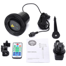(EU Plug) LED Projector Stage Light Remote Control Spotlight Moving Lamp for Outdoor Landscape