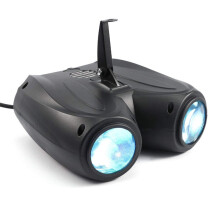 (EU Plug, Double Heads) Single Head/Double Heads LED Stage Light 10W 20W RGBW Auto/Voice-activated Party Disco DJ Projector AC90-240V