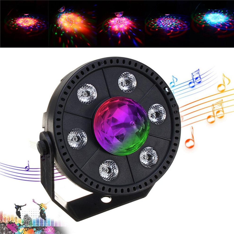 (US Plug) RGB LED Stage Light Strobe Light Crystal Ball Party Club DJ Disco Atmostphere Light AC90-265V