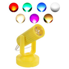 (Green) RGB LED Colorful Stage Lamp Yellow Shell Spot Light for Disco KTV Party AC110-220V