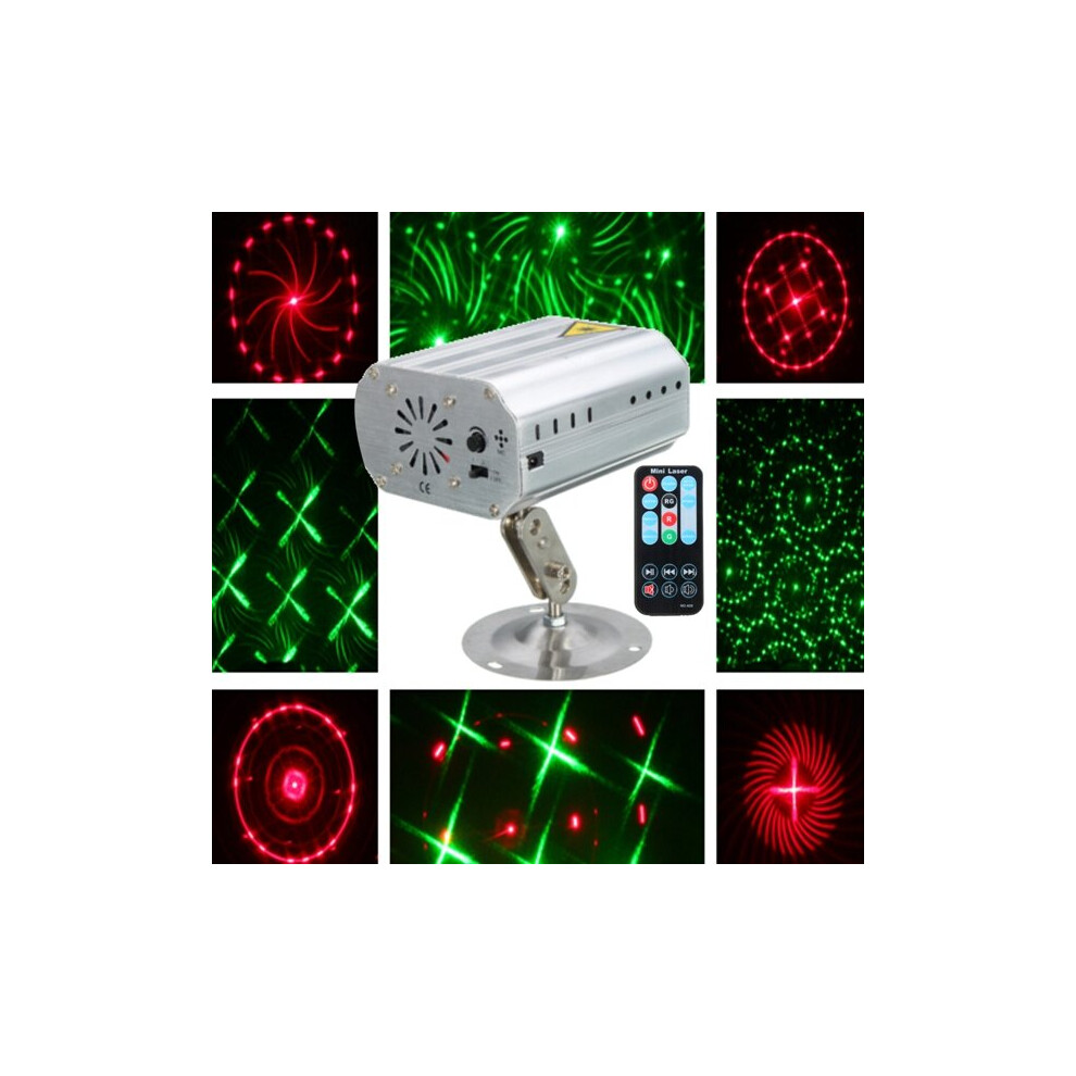 Mini Auto/Voice LED Projector Stage Light 12 Patterns DJ Disco Party Club Lamp AC100-240V