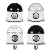 (Plug-in, Crystal Cover) Bluetooth Music LED Night Light Projector Star Sky Lamp Xmas Gift Christmas Decorations Clearance Christmas Lights