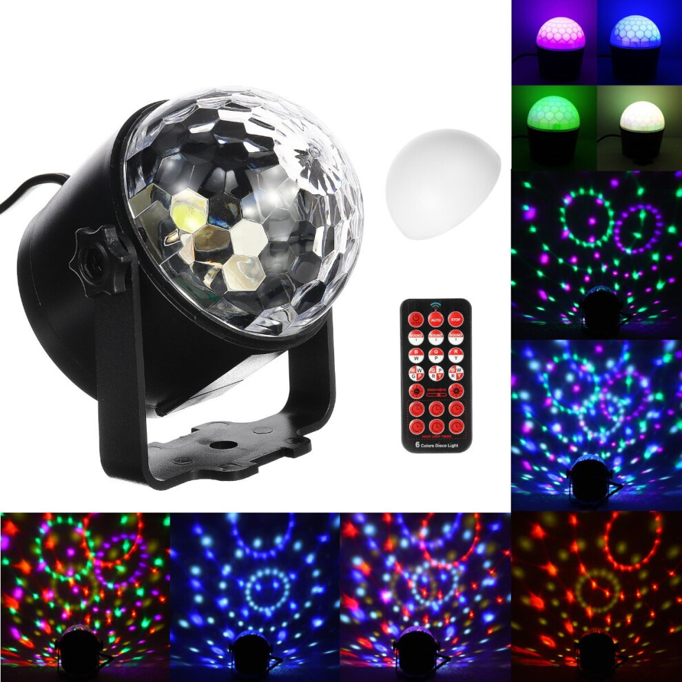 (UK Plug) 6W 100-240V LED Disco Ball Party Lights Strobe DJ Sound Activated Bulb Club Dance Lamp Decor