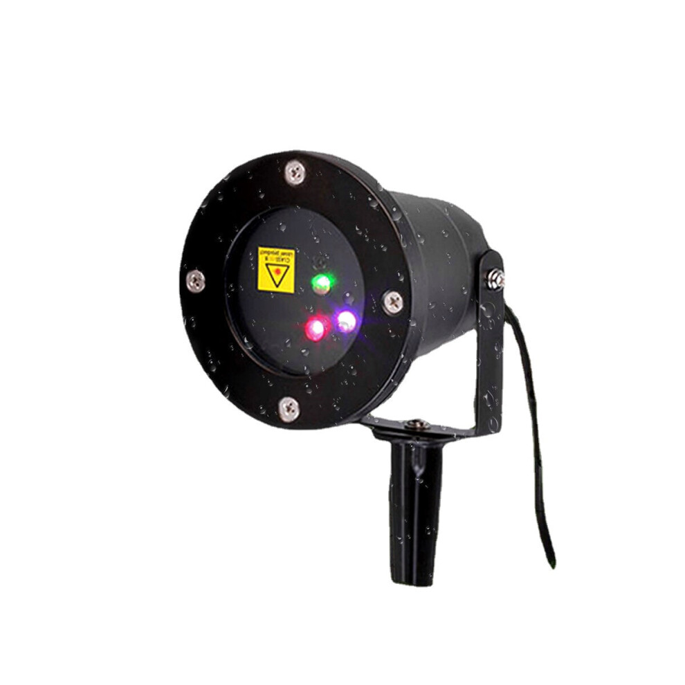 (UK Plug) Outdoor Christmas Moving RGB Lights Laser Projector Landscape Stage Lamp Party