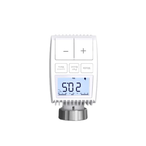 (Wireless Gateway+6pcs Valve Controller) Smart WIFI Thermostatic Radiator Valve Actuator TRV Programmable Temperature Controller Alexa Tuya Google Assistant 1