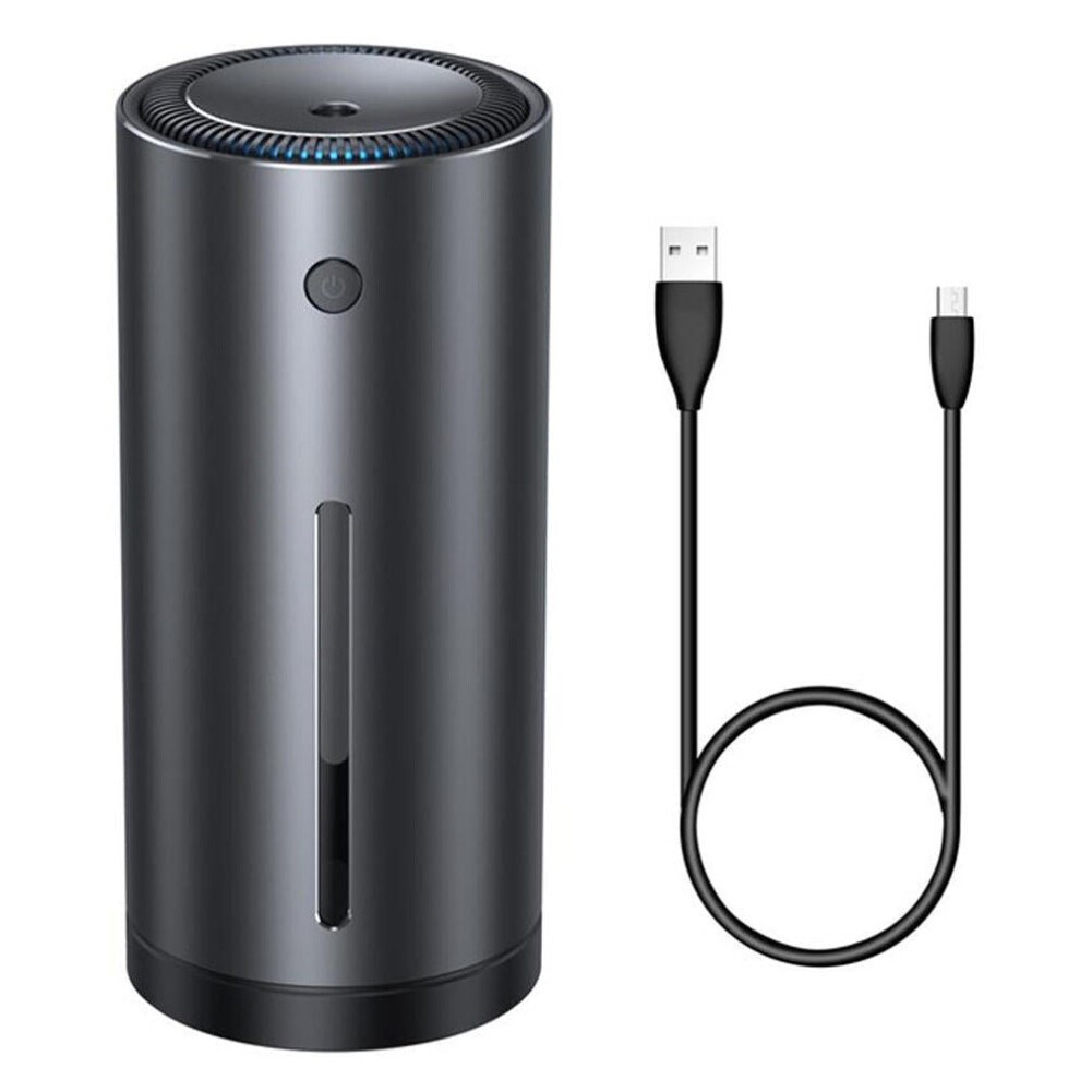 (Black) USB Ultrasonic Humidifier Aroma Essential Oil 380ml Diffuser Air Purifier For Car Home Office