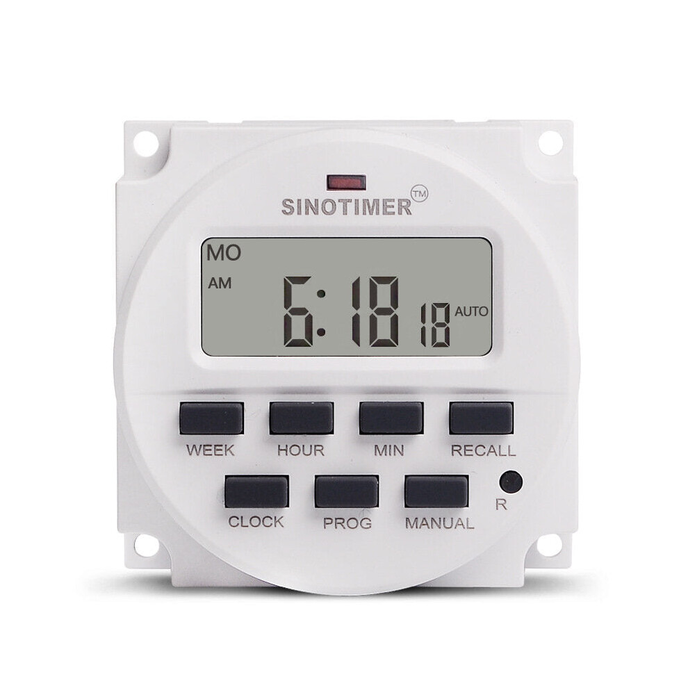 LCD Digital 24V 1.6 inch Timer Electric Controller 7 Days Programmable Time Switch Built-in UL listed Relay