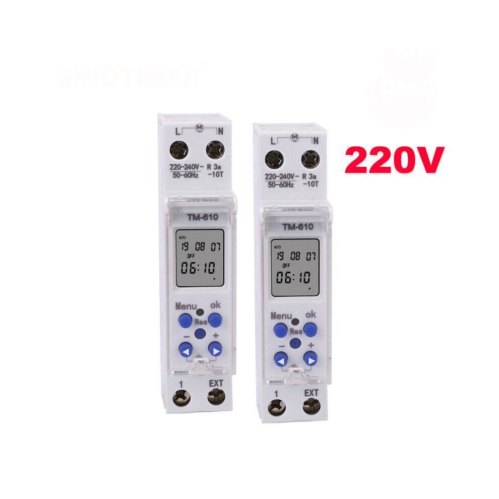 Photos - Other for Computer GreenZech Time Control 220V Switch Intelligent Switch Timer Power Supply Timing Switch 1P Rail Time Switch 
