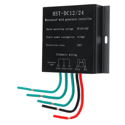 100W-800W DC 12V/24V Wind Turbine Generator Battery Charge Controller Regulator 1