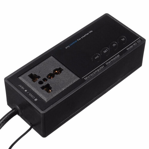 220V Digital Thermostat Temperature Controller Socket for Reptile Aquarium Tank 2