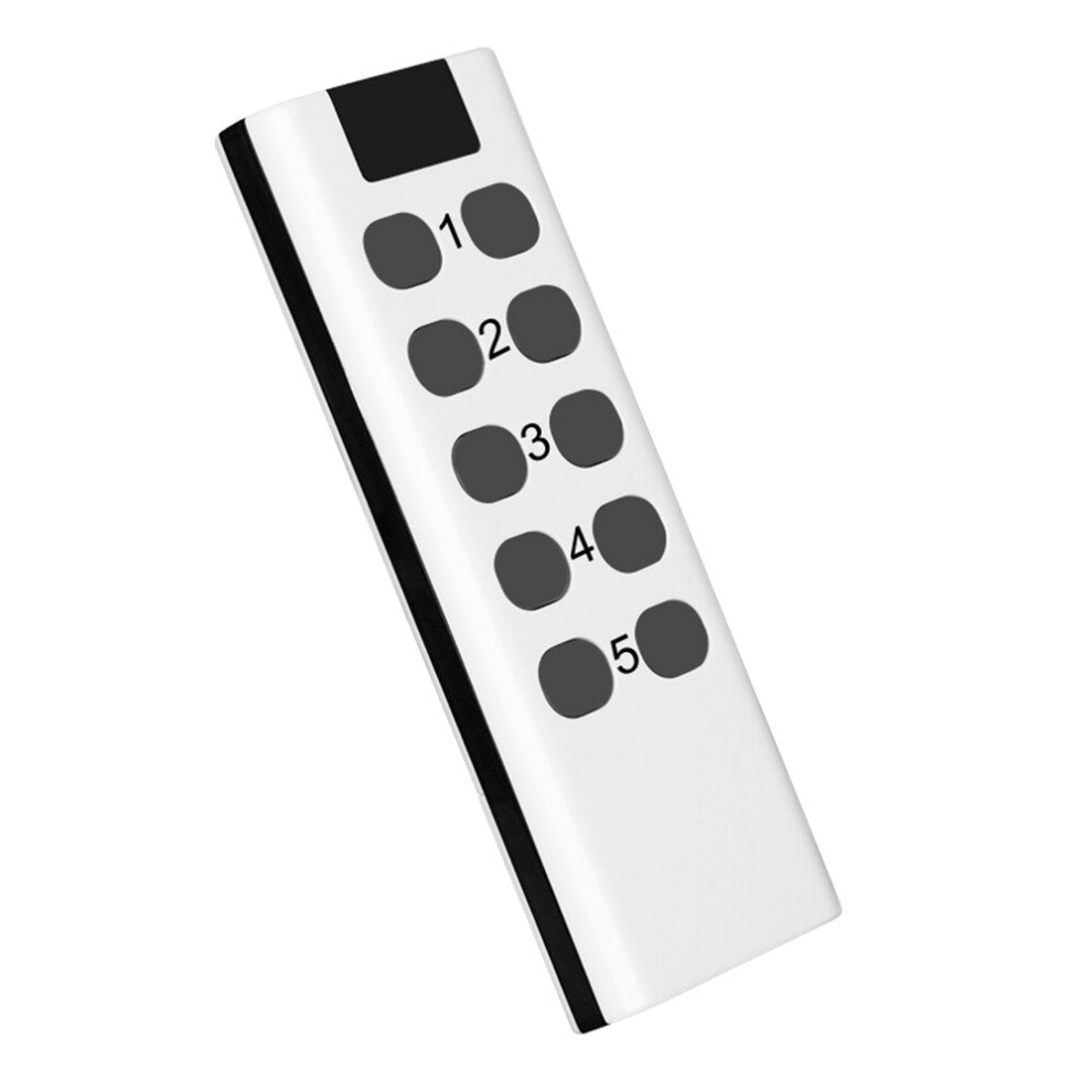 (#1) Universal Remote Control And EU Outlet Smart Socket Set With Night Light Outlet Wireless 433 Mhz Compatible With Broadlink Remote Control