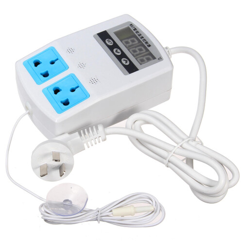 Reptile Aquarium Tank Temperature Controller Upper Lower Thermostat Socket 1