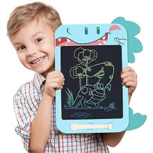 (Blue, One size) Kids Doodle Board, 10.5 Inch LCD Writing Tablet for Kids, Electronic Colorful Doodle Board Drawing Pads, Educational and Learning Birthday Gifts for 3