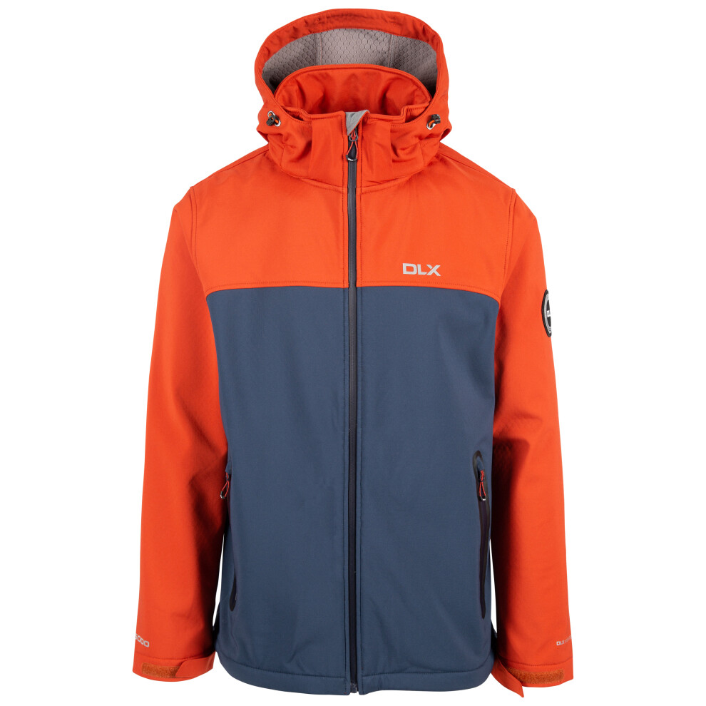 (L, Burnt Orange) Trespass Mens Softshell Jacket Moyler