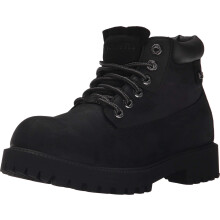 Skechers mens Sargeants-verdict Waterproof Fashion Boot Black Waterproof Oiled Smooth Leather 9.5 US