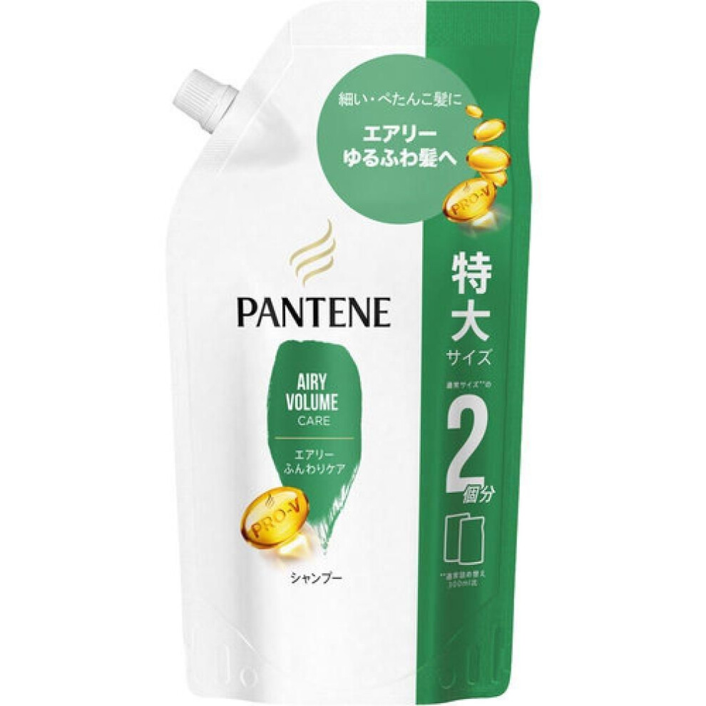 Pantene Airy Fluffy Care Shampoo Refill Extra Large Size 600ml