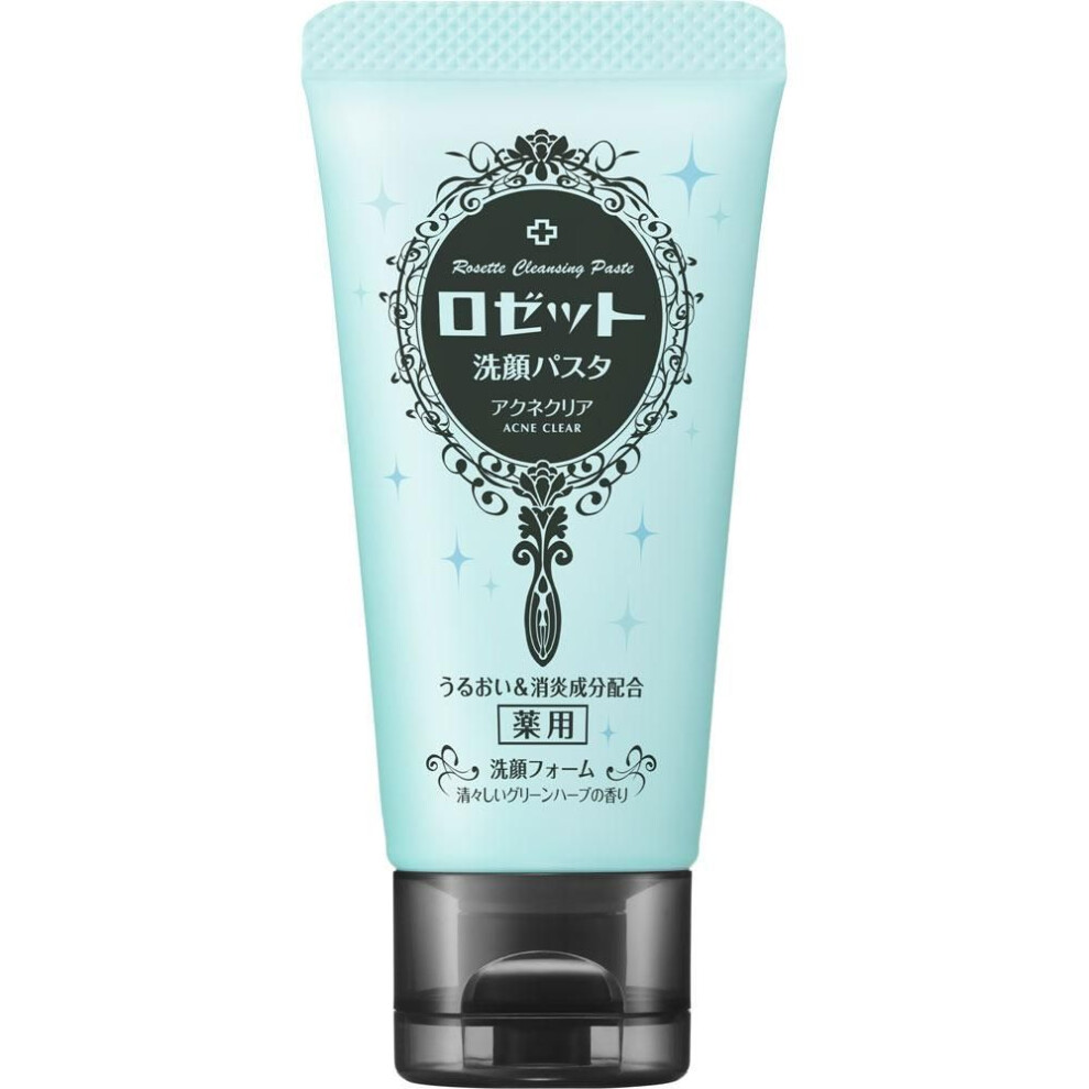Rosette Face Wash Pasta Face Wash Pasta Acne Clear Mini 30g (Quasi-drug) Facial Cleansing Basics After rinsing, rinse thoroughly without leaving any r