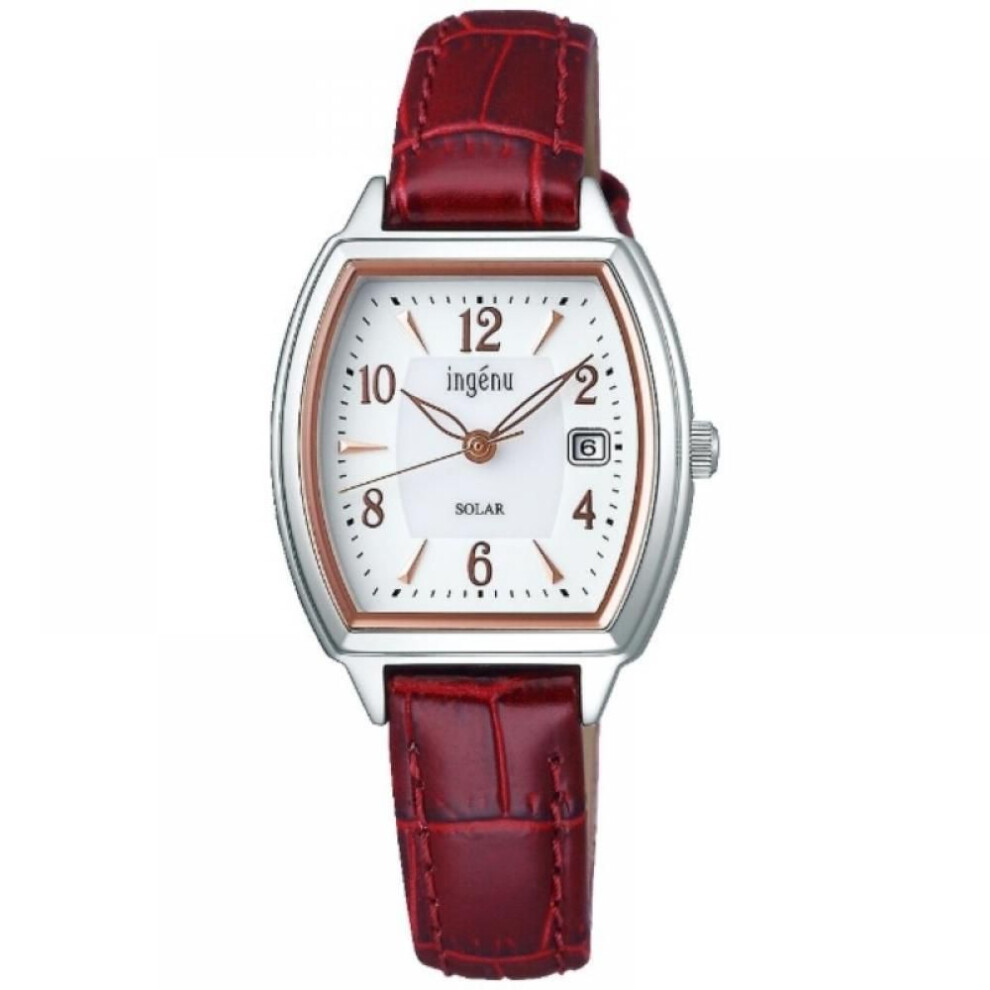 Alba [Solar Watch] Ingenu  Ingenu  Starting Solar Tonneau Ahjd413 Red Leather