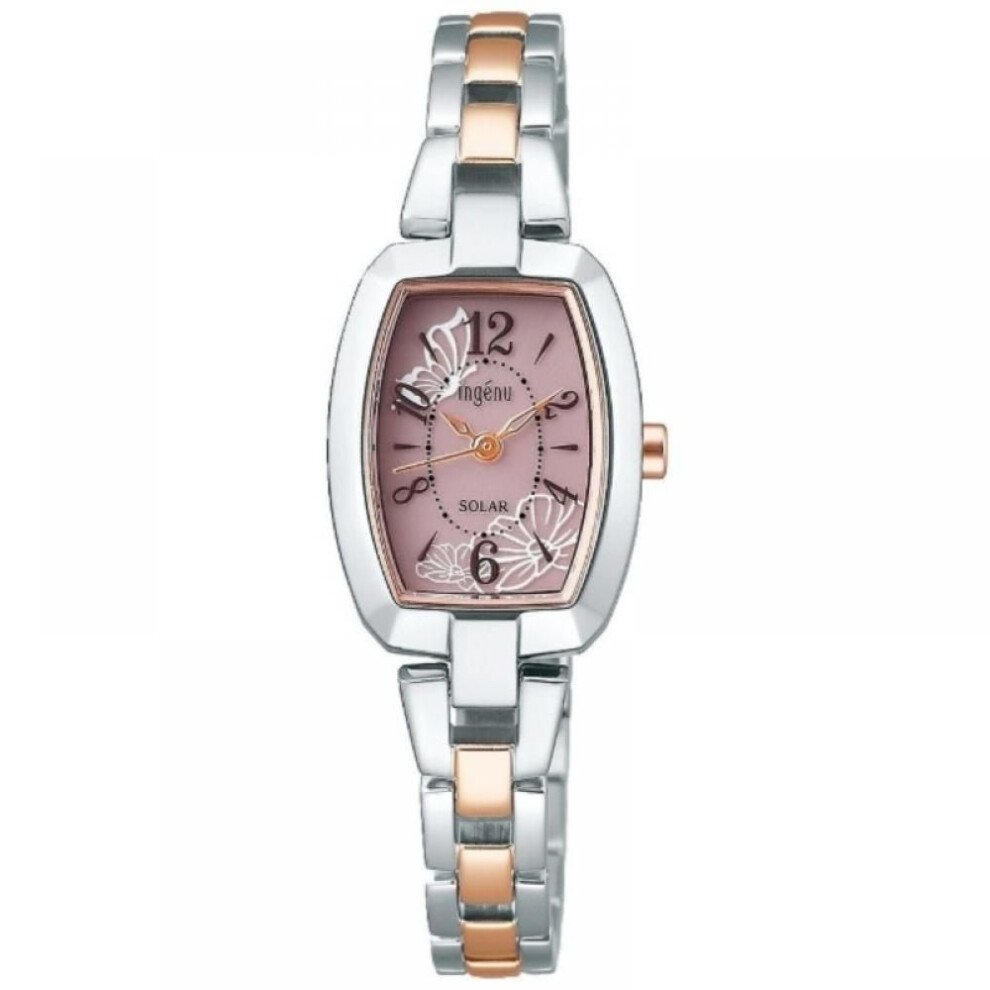 Alba [Solar Watch] Ingenu  Ingenu  Accessory Style Tonneau Solar Pink Silver Pink Gold Ahjd423 [genuine]