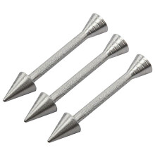 (As show, One size) 3pcs Aluminium Alloy Flower Nail Baking Pastry Cone Holder Cake Piping Rod Icing Rose Sticks Cake Decoration Tools