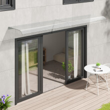 50*160CM Transparent Arch Canopy Awning Shelter for Door & Window