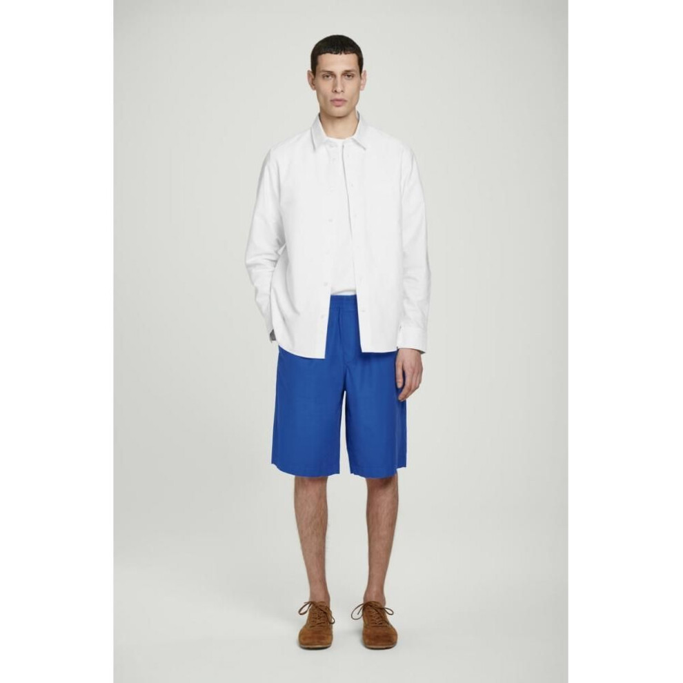 (blue/L) Cos Japan Stretch Cotton Shorts