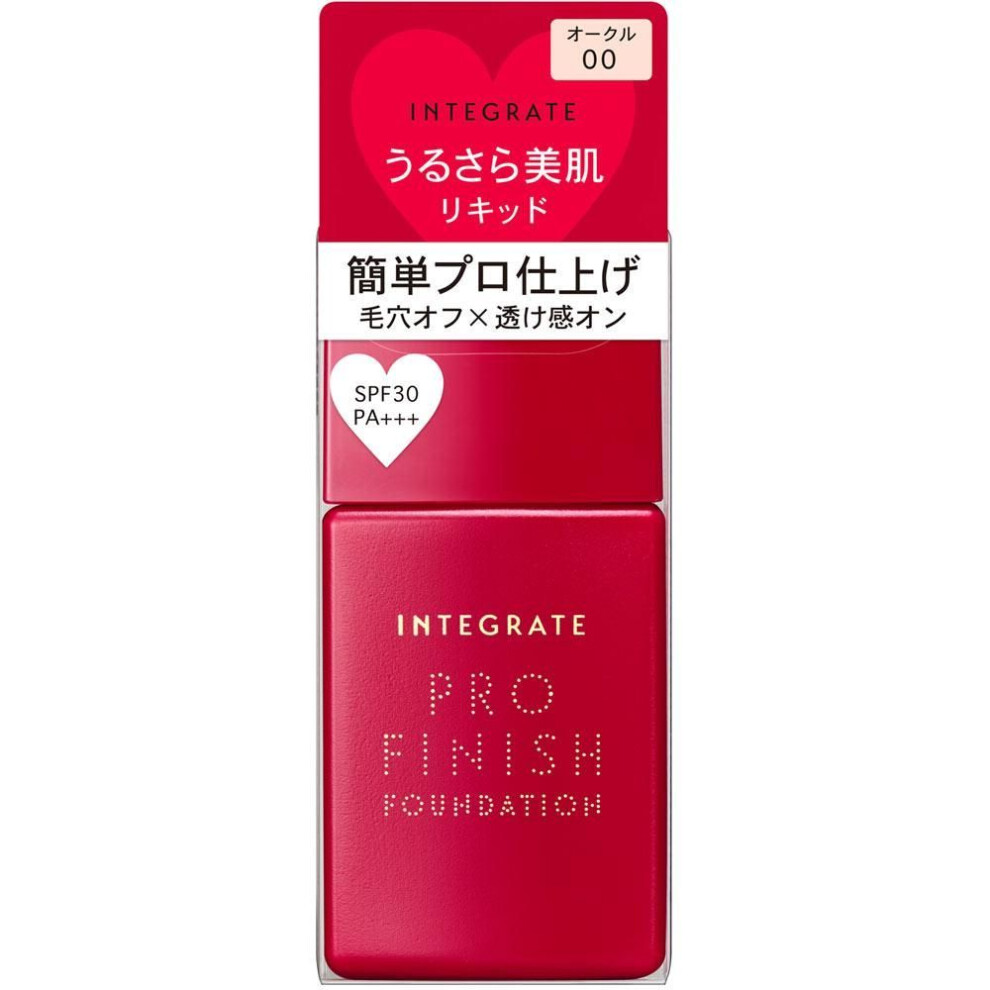 Shiseido Integrate Pro Finish Liquid Oc00 30ml Skin Makeup Use After Preparing Your Skin With A Makeup Base Or Other Foundation. Shake The Container W