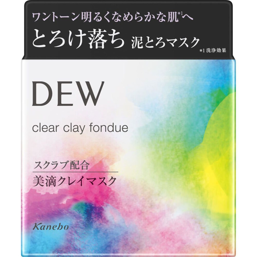 Kanebo Dew Clear Clay Fondue 90g Facial Cleanser (other) Usage>-approximately 2 Cups (about 5cm In Diameter) Per Use Is The Standard Amount. After