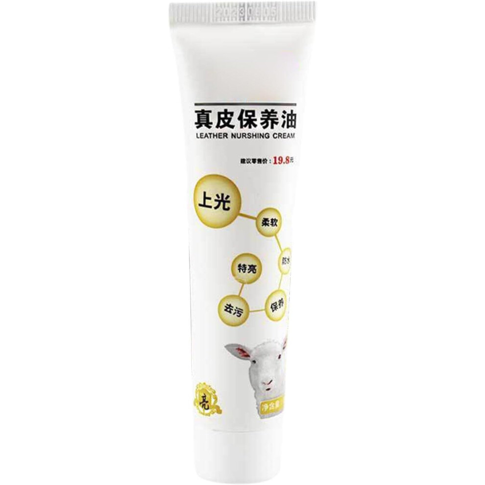 (1 count (Pack of 1)) Leather Shoe Shine, Waterproof Shoe Polish Cream, Professional Leather Cleaner Cream for Shoes, Waterproof for Leather Furniture, Car Seats, Shoes