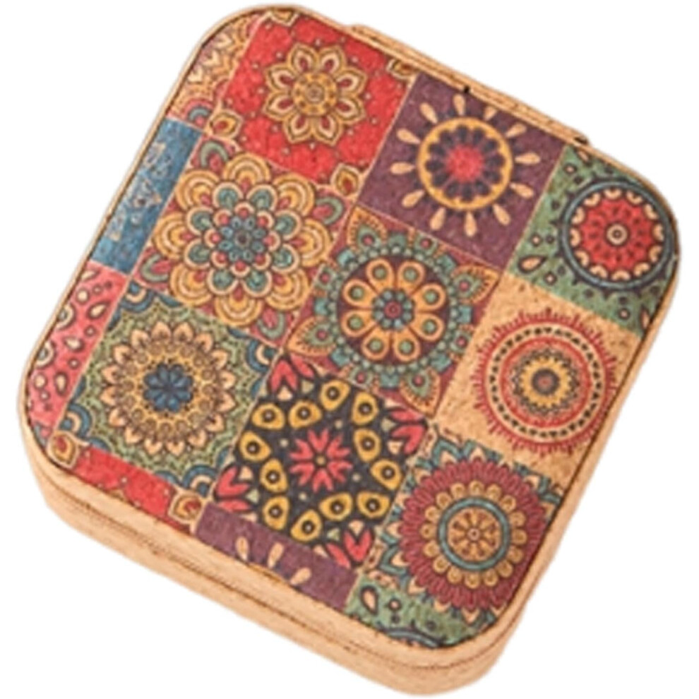 (A) Jewelry Storage Box - Portable Travel Storage Box Jewelry Box | Creative Small Travel Supplies Jewelry Organizer for Earrings & Rings