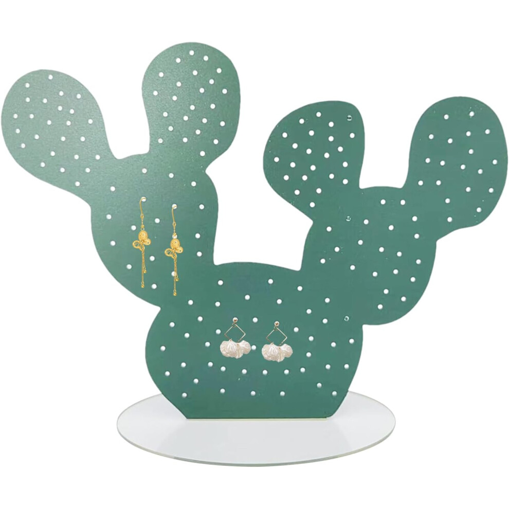 Cactus Ring Holder - Aesthetic Decorative Cactus Earring Storage Organizer with 175 Holes,Modern Jewelry Organization for Dresser Tabletop Nightstand