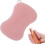 (Pink) Silicone Sponge, Multipurpose Dishwashing Sponge with Soft Bristles, Quick-Drying, Multi-Use Kitchen Sponge, Kitchen Scrubber, Pot Scrubber for 1