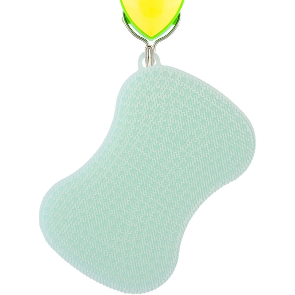 (Green) Silicone Sponge, Multipurpose Dishwashing Sponge with Soft Bristles, Quick-Drying, Multi-Use Kitchen Sponge, Kitchen Scrubber, Pot Scrubber for
