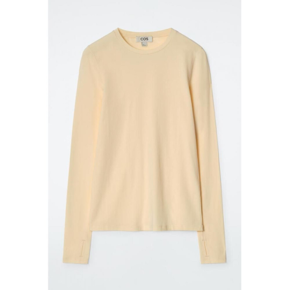 (butter yellow/XS) Cos Japan Slim Fit Long Sleeve Top