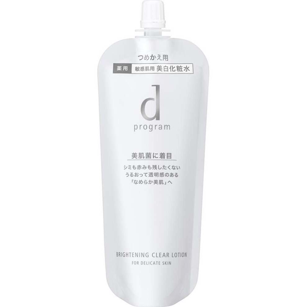 Shiseido International D Program D Program Brightening Clear Lotion Mb (refill) 120ml (quasi-drug) Directions For Use: -be Sure To Refill The Containe