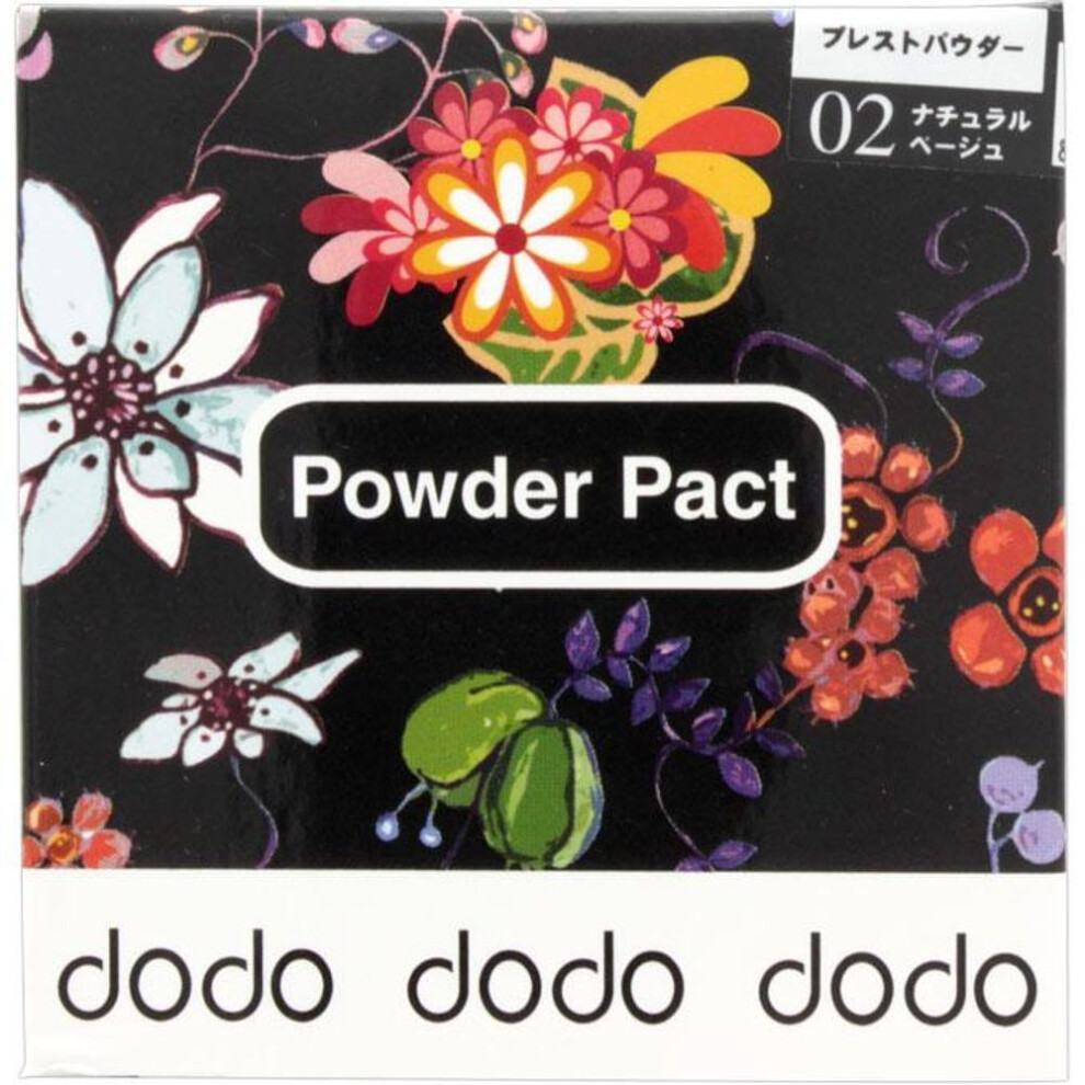 DMA Dodo Powder Compact 02 Natural Beige 6G Skin Makeup  To finish off or reapply makeup after foundation, apply an appropriate amount to