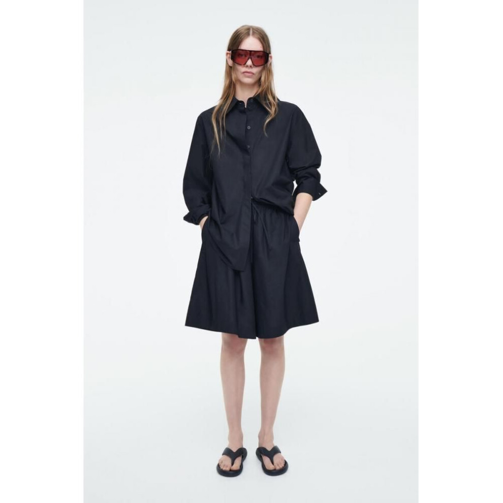 (navy/32) Cos Japan Cotton Drawstring Shorts