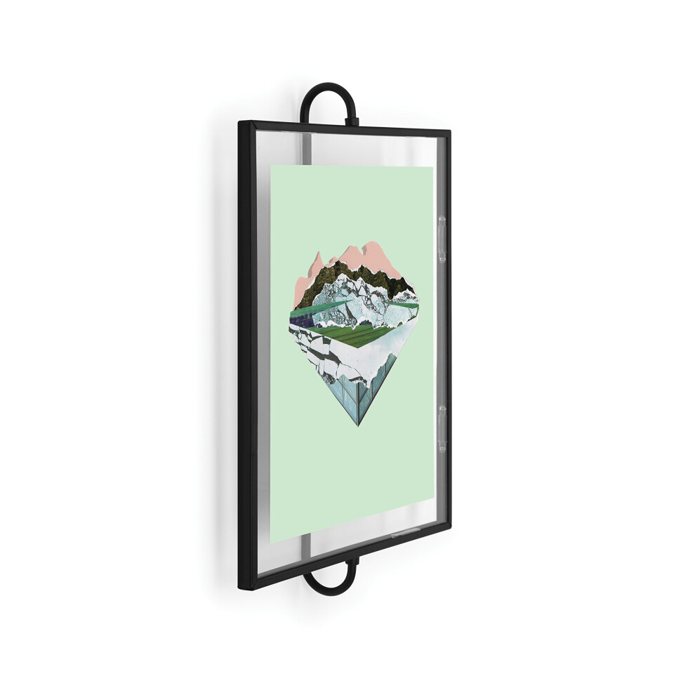 Umbra Phantom Wall Picture Frame, 8x10", Floating Frame, Black