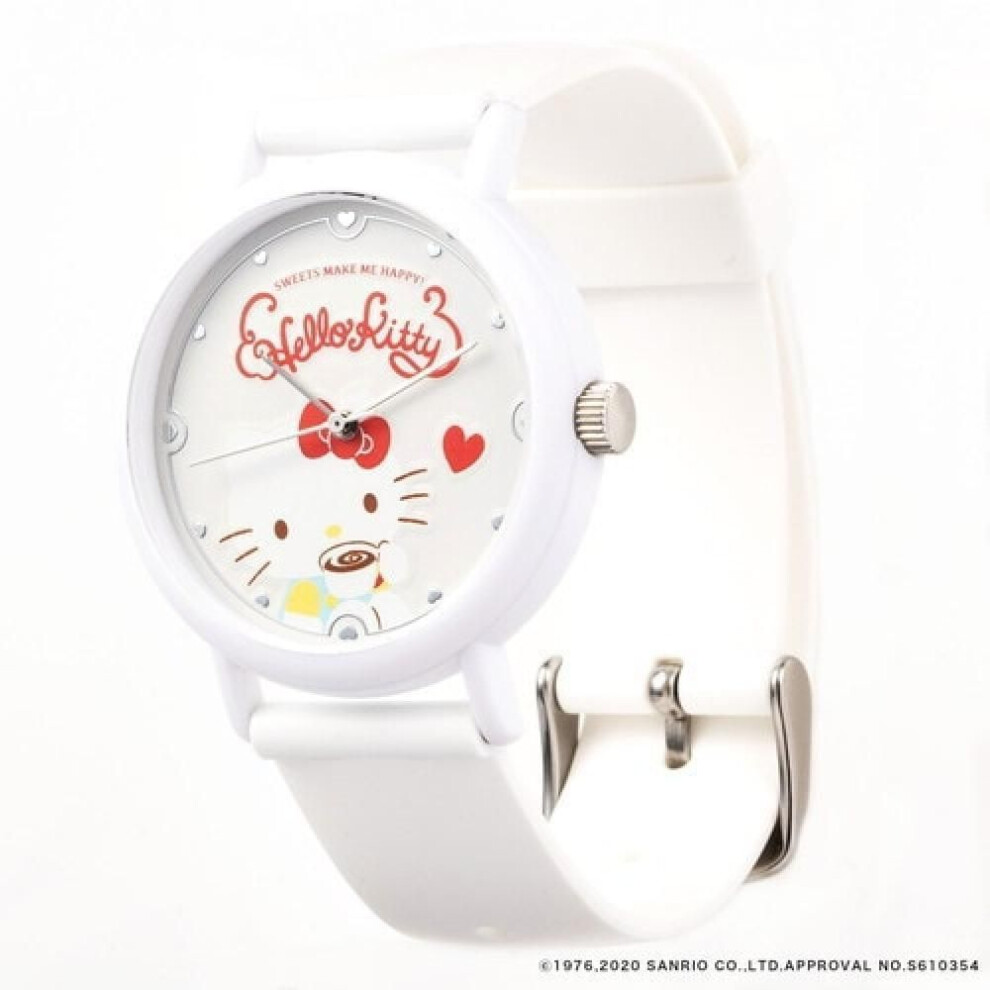 Kaoru003kw [kaoru Watch Unisex Silicon Band Hello Kitty Design Sweets Collection Vanilla]