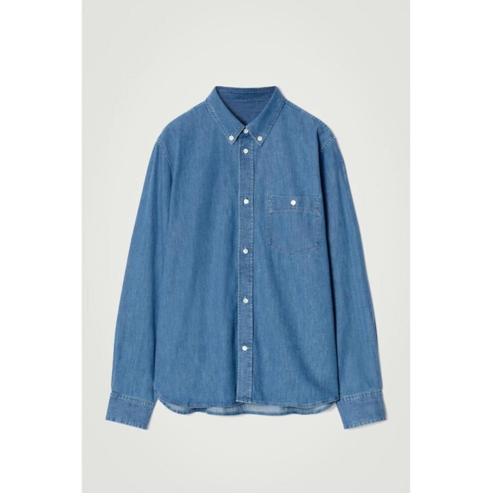 (blue/S) Cos Japan Chambray Shirt