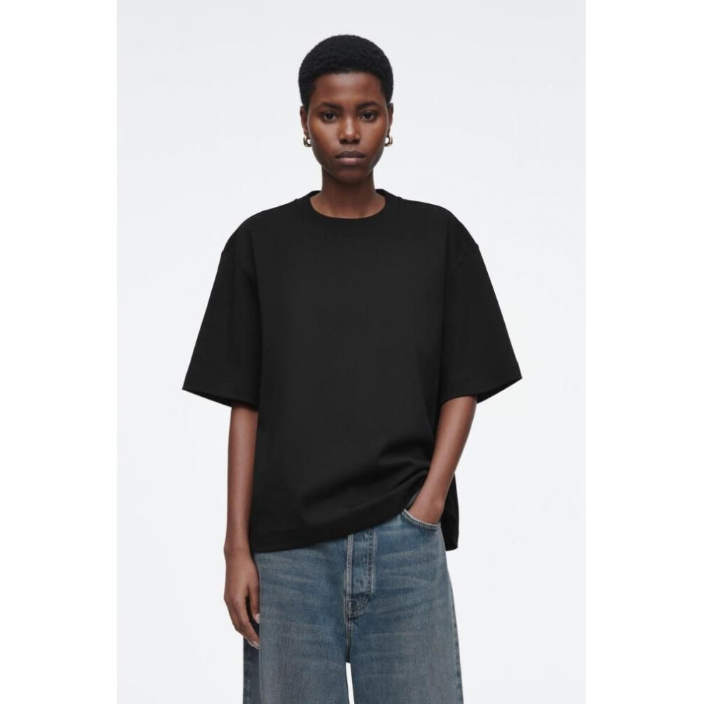 (Black/XS) Cos Japan Oversized T Shirt