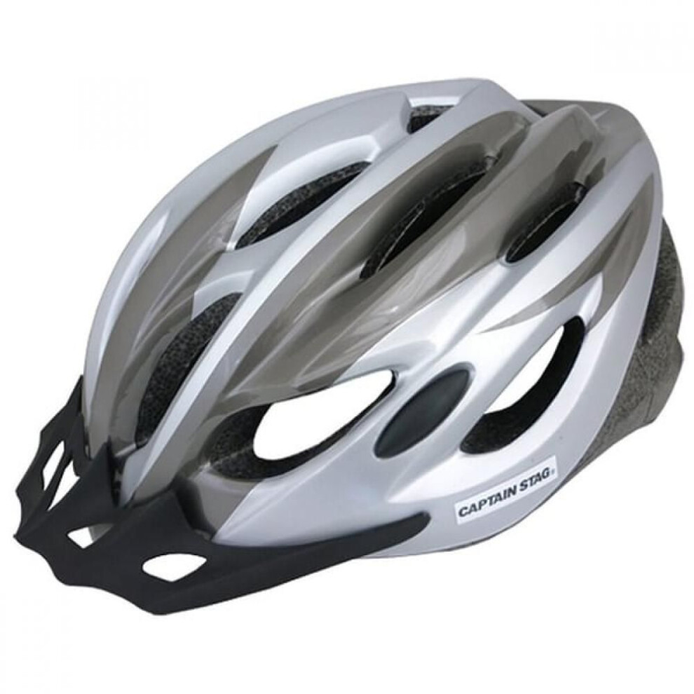 Captain Stag Y 6517 [bicycle Helmet Vento  Vent  Soft Shell Xl Size  Approx. 60 64 Cm  Titanium Silver]
