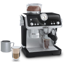 Casdon De'Longhi Toys. Barista Coffee Machine. Toy Kitchen Playset for Kids with Moving Parts, Realistic Sounds and Magic Coffee Reveal. For Children