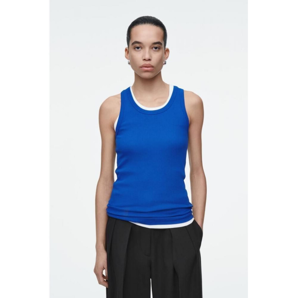 (cobalt blue/XS) Cos Japan Ribbed Tank Top