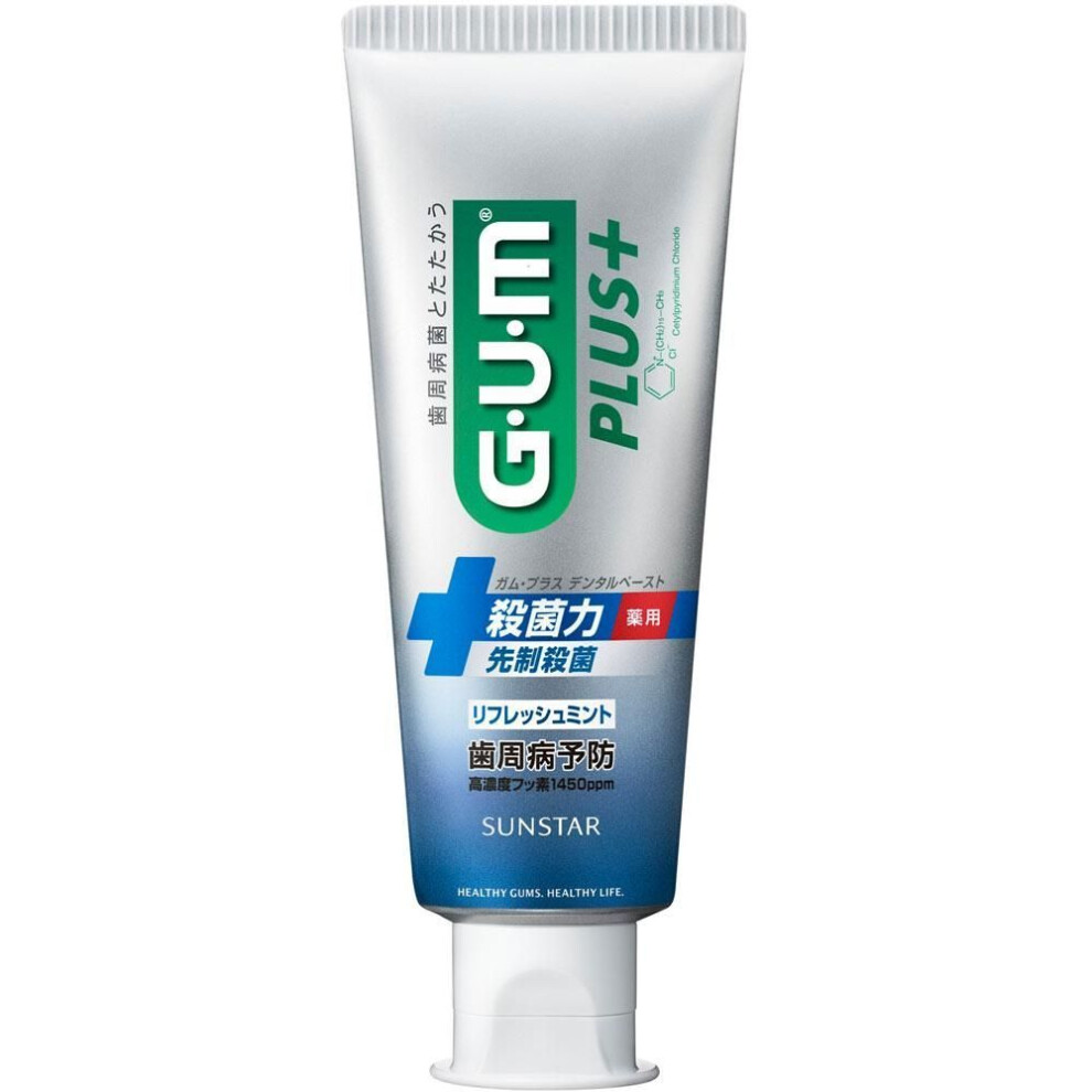 Sunstar G.u.m. Gum Plus Paste Refresh Mint 120g (quasi-drug) Periodontal Disease Toothpaste Directions)apply A Small Amount (the Size Of A Pearl) And