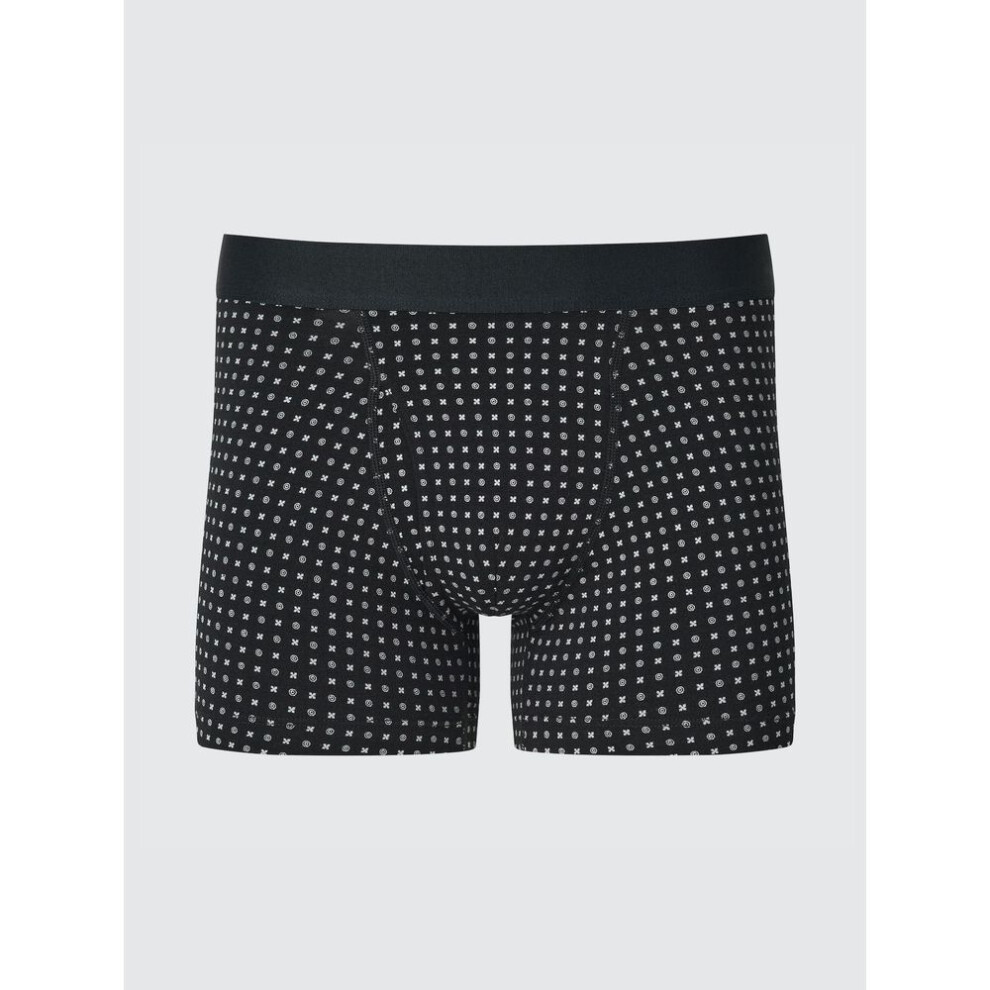 (09 BLACK/M) Uniqlo Japan Cotton Boxer Briefs
